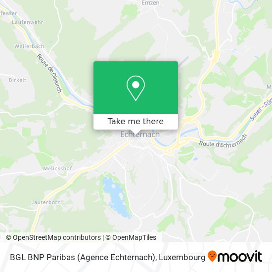 BGL BNP Paribas (Agence Echternach) map