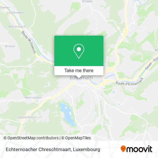 Echternoacher Chreschtmaart map