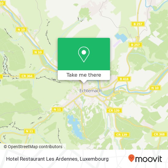 Hotel Restaurant Les Ardennes map