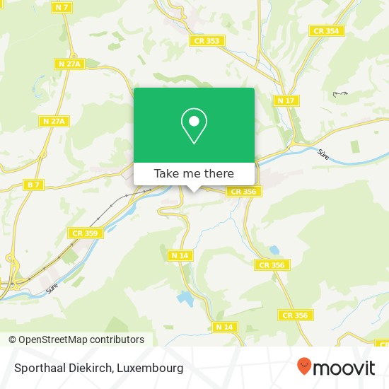 Sporthaal Diekirch Karte