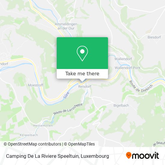 Camping De La Riviere Speeltuin map