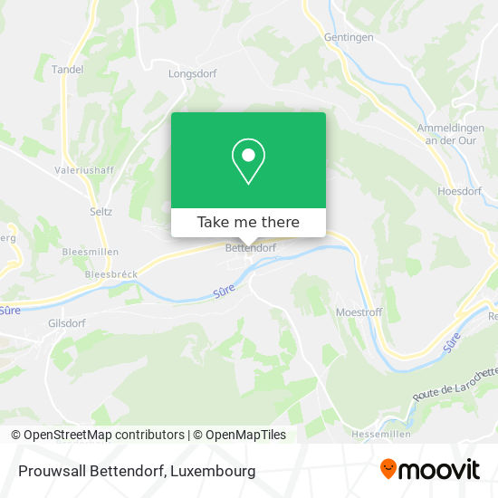 Prouwsall Bettendorf map