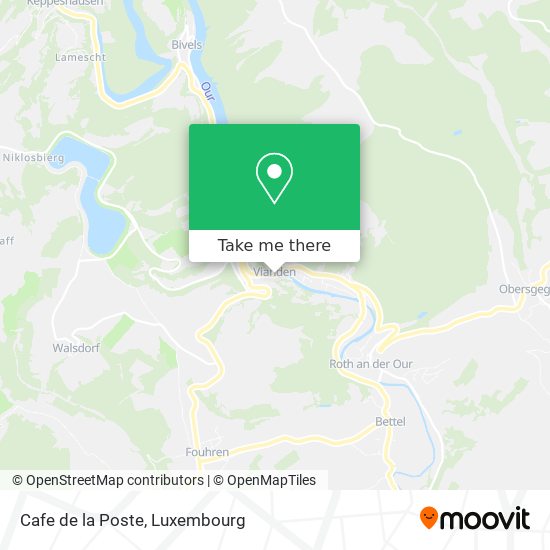 Cafe de la Poste map