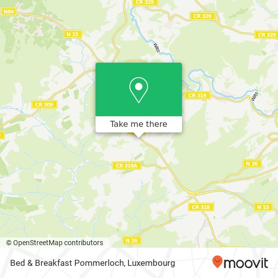 Bed & Breakfast Pommerloch Karte