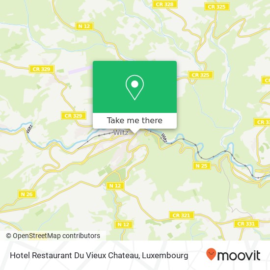 Hotel Restaurant Du Vieux Chateau map