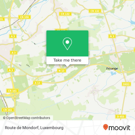 Route de Mondorf map