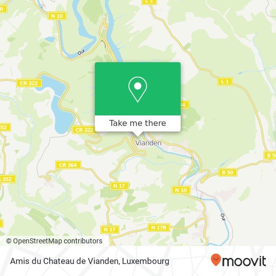 Amis du Chateau de Vianden Karte