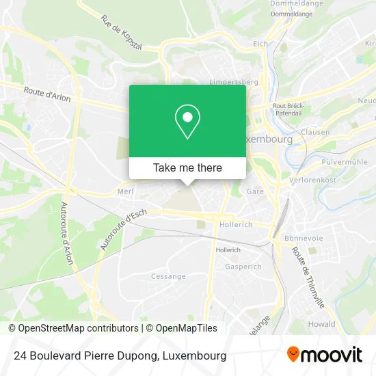 24 Boulevard Pierre Dupong map