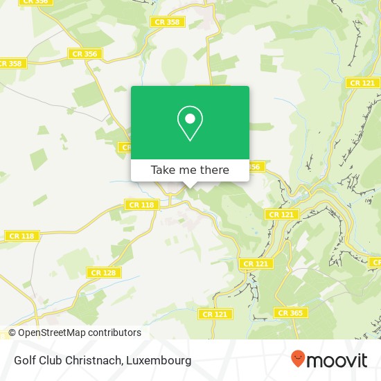Golf Club Christnach Karte