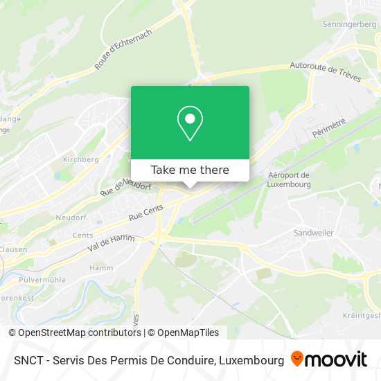 SNCT - Servis Des Permis De Conduire map