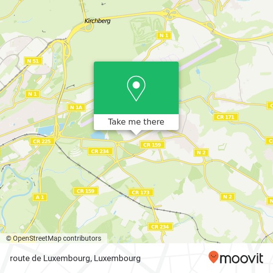 route de Luxembourg map