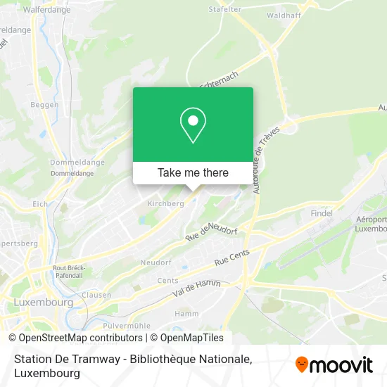 Station De Tramway - Bibliothèque Nationale map