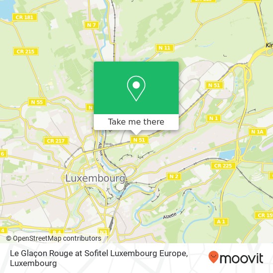Le Glaçon Rouge at Sofitel Luxembourg Europe map