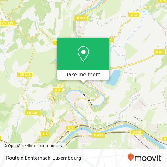 Route d'Echternach Karte