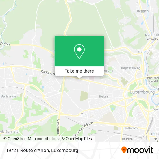 19/21 Route d'Arlon map