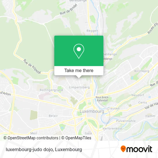 luxembourg-judo dojo map