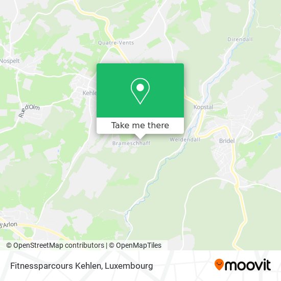 Fitnessparcours Kehlen map