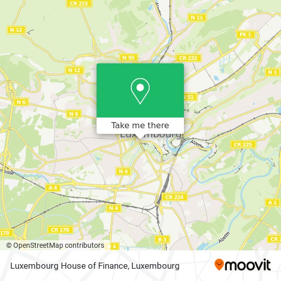 Luxembourg House of Finance map