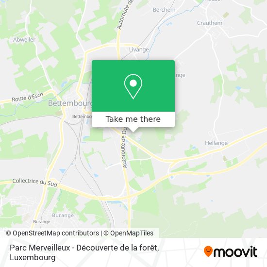 Parc Merveilleux - Découverte de la forêt map