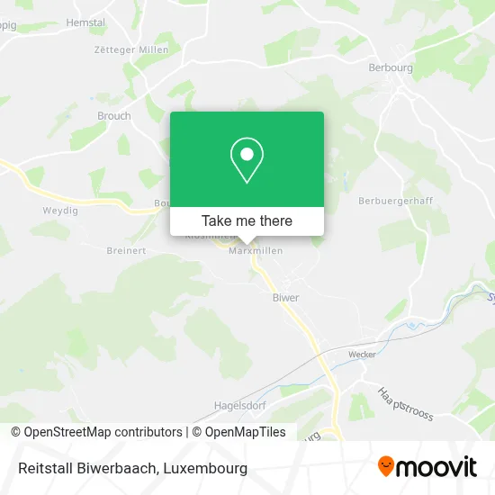 Reitstall Biwerbaach map