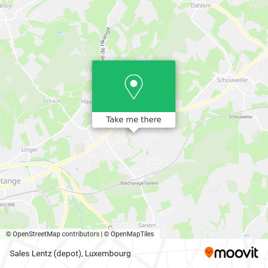 Sales Lentz (depot) map