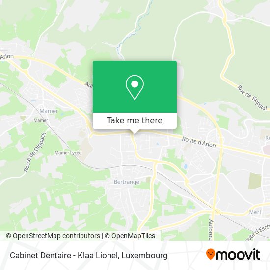 Cabinet Dentaire - Klaa Lionel map