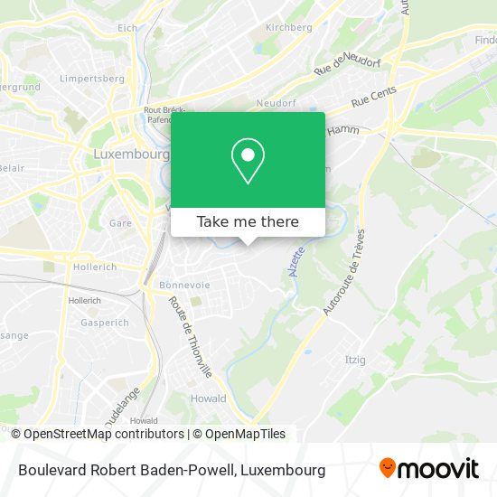 Boulevard Robert Baden-Powell map