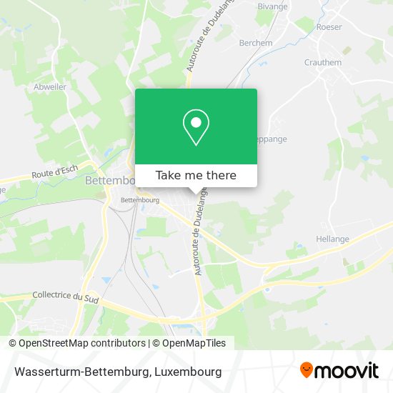 Wasserturm-Bettemburg map