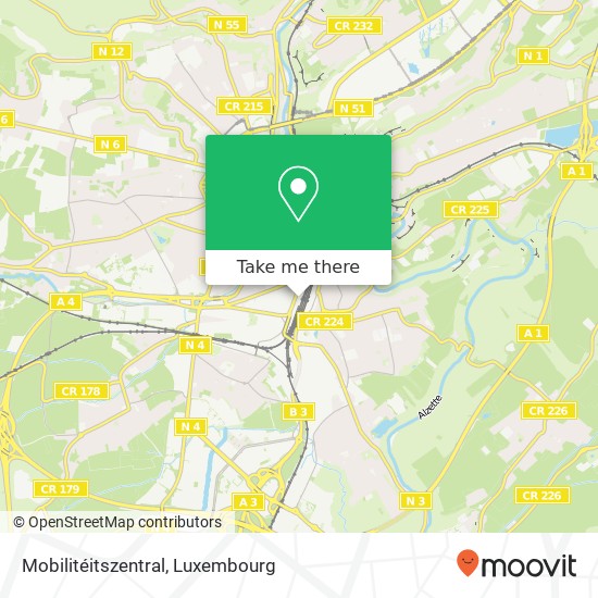 Mobilitéitszentral Karte