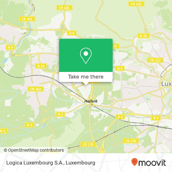 Logica Luxembourg S.A. map