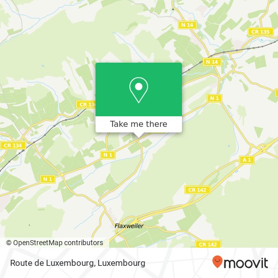 Route de Luxembourg Karte