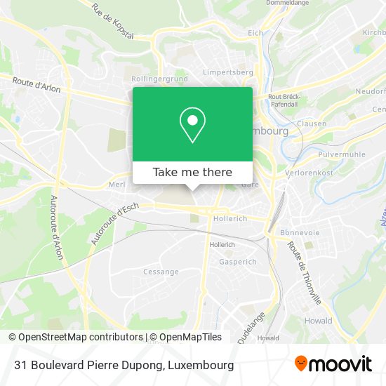 31 Boulevard Pierre Dupong map