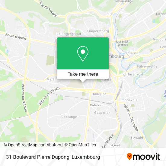 31 Boulevard Pierre Dupong map