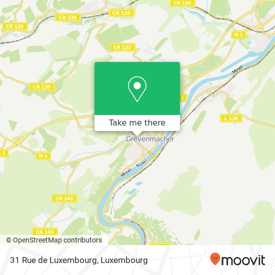 31 Rue de Luxembourg Karte