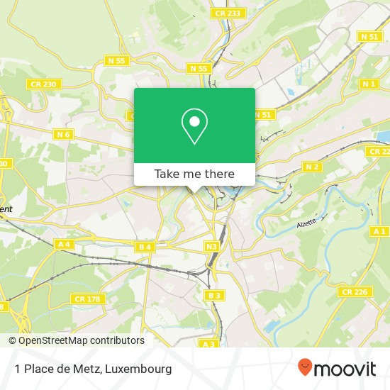 1 Place de Metz Karte
