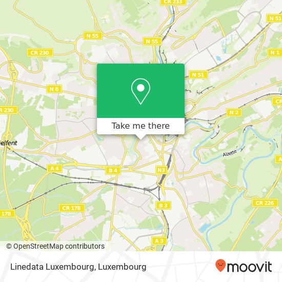 Linedata Luxembourg map