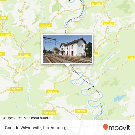 Gare de Wilwerwiltz Karte