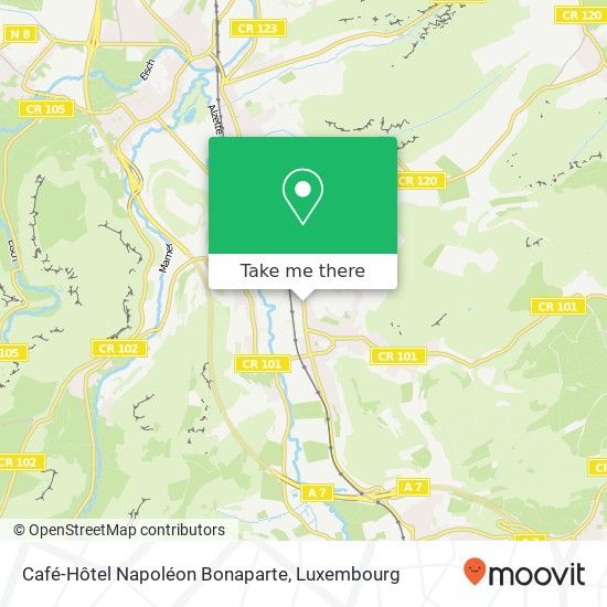 Café-Hôtel Napoléon Bonaparte map