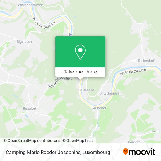 Camping Marie Roeder Josephine map