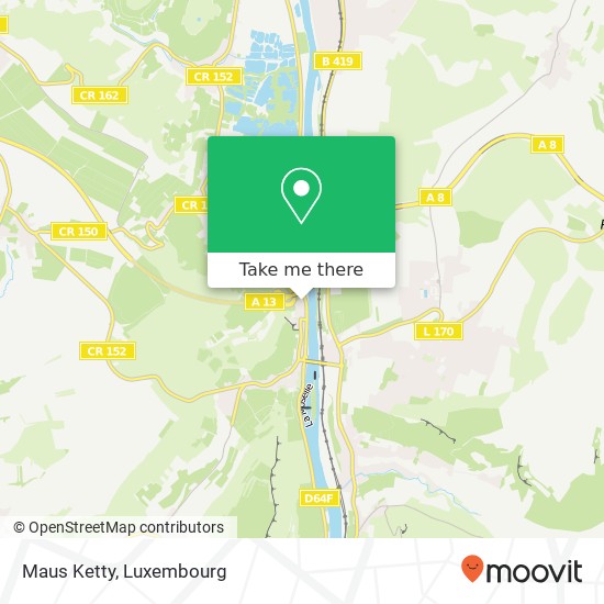 Maus Ketty, Waistrooss 5445 Schengen map