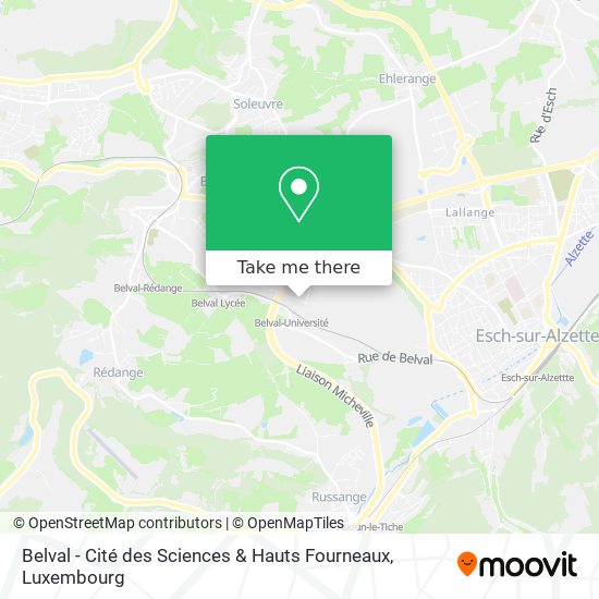 Belval - Cité des Sciences & Hauts Fourneaux map