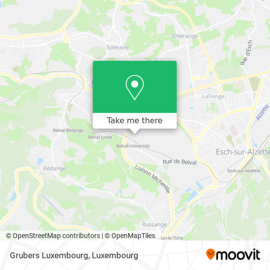Grubers Luxembourg map
