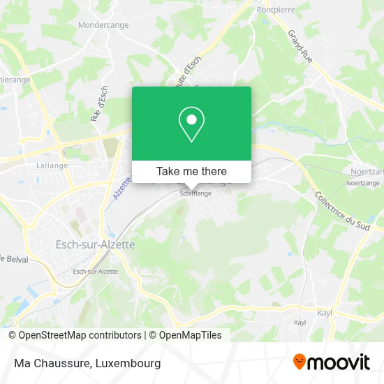Ma Chaussure map