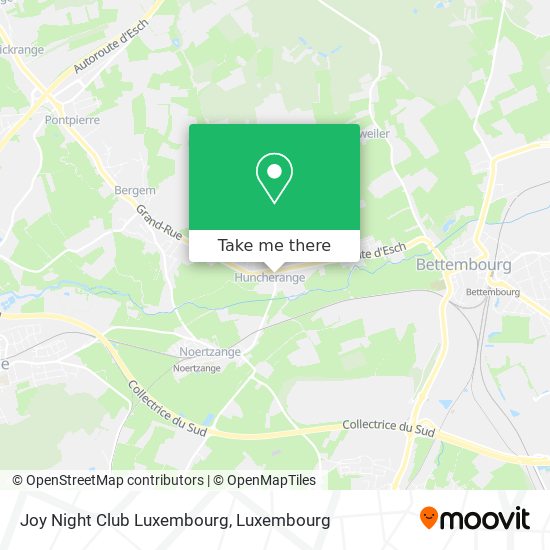 Joy Night Club Luxembourg map