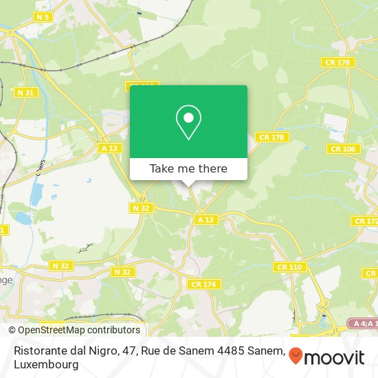 Ristorante dal Nigro, 47, Rue de Sanem 4485 Sanem map