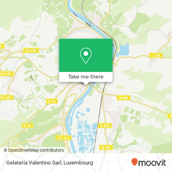 Gelateria Valentino Sarl, 28, Quai de la Moselle 5553 Remich map