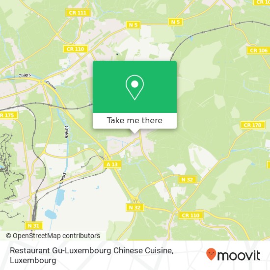 Restaurant Gu-Luxembourg Chinese Cuisine, 18, Grand-Rue 4987 Sanem map