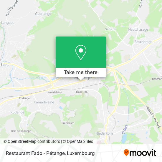 Restaurant Fado - Pétange map