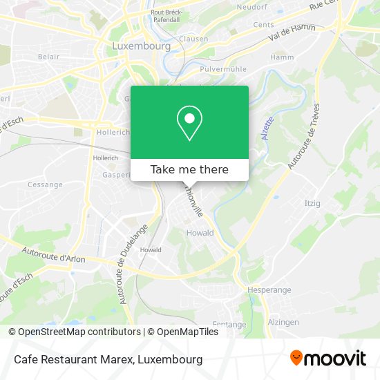 Cafe Restaurant Marex Karte