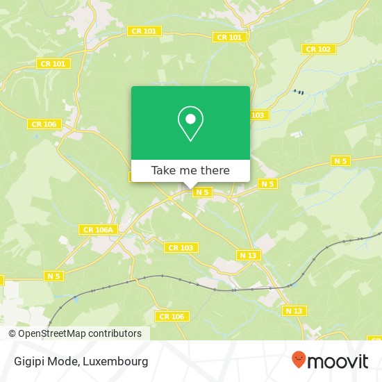 Gigipi Mode, 32, Route de Luxembourg 4972 Dippach Karte
